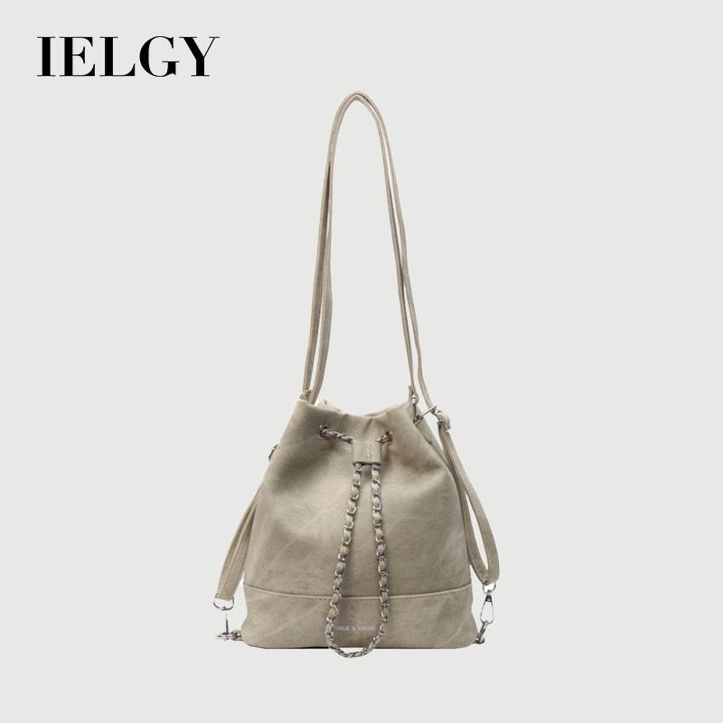 IELGY All-Match Multifunctional Fashion One-Shoulder Bucket Bag
