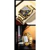 BINBOND Classic Men Watches Square Type Watch for Man Quartz Movement Stainless Steel Waterproof Luminous Date Trend Watch