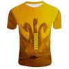 Godzilla King Of The Monster Men Short Sleeve Tops 3d Print Casual T-shirt Tee