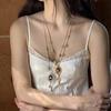 Mysterious Key Pendant Necklace Feature Adjustable Chain Length Gold/Silver Key Charm Collarbone Chain Gift