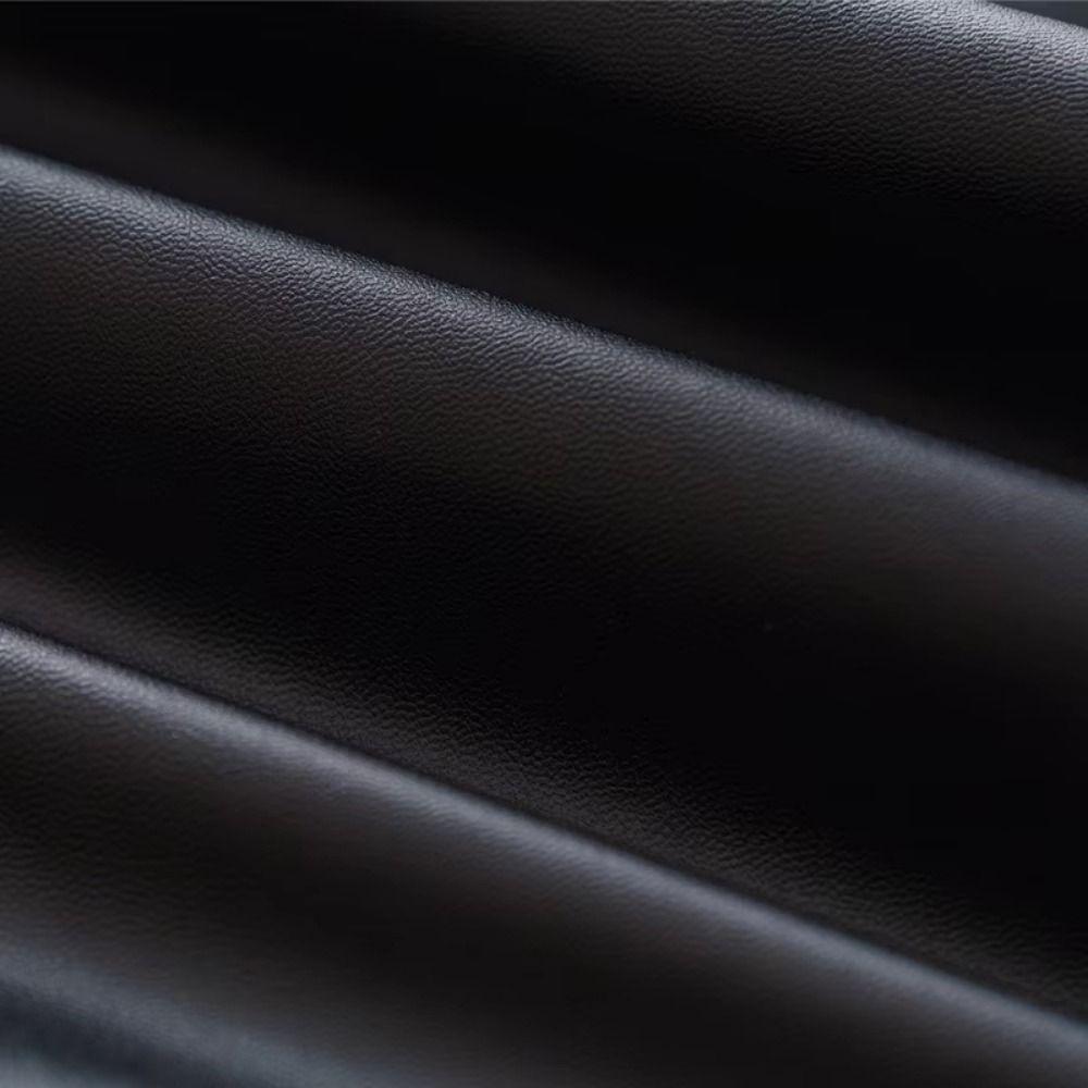 PU Leather Stretch Tablecloth Waterproof 60/80cm Round Table Cover Wipeable Wear-resistant Elastic Table Cover Restaurant Use
