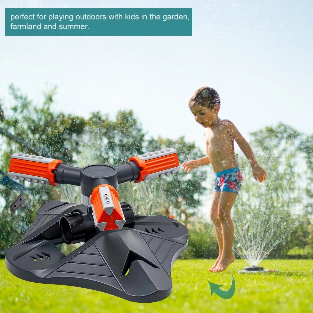 Garden Sprinkler 3 Fork Water Sprayer Automatic 360 Degree Rotating Irrigation Garden Lawn Sprinkler Watering Irrigation Device
