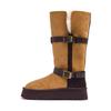 Uncle Wen has the same snow country train~ flanged thick-soled wool snow boots women's velvet winter long boots cotton shoes