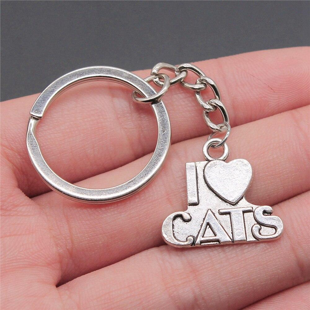 I Love Tags Keychains Findings For Diy Metal Craft Key Chain Accessories