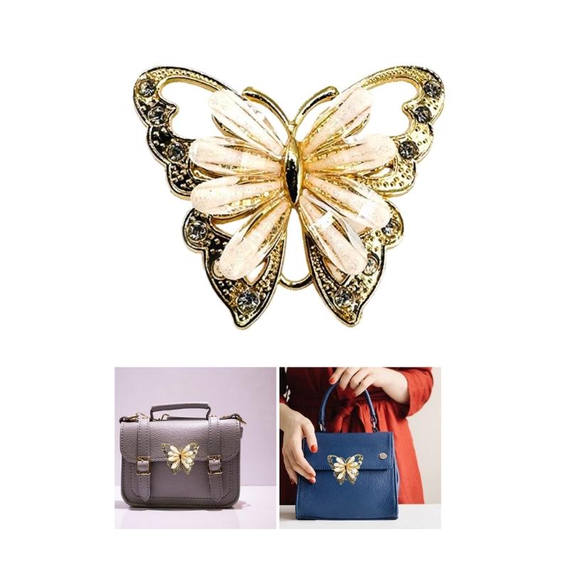 Bowknot Bag Buckle Bag Decorative Buckle Fashion Butterfly Trim Bag Buckle Metal Decorative Bag Buckle Bag Accessories
