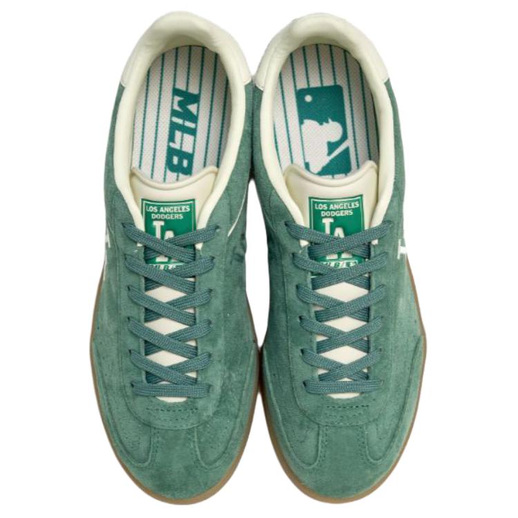 MLB Los Angeles Dodgers Non slip Lightweight Low top Skateboard Shoes Unisex Green 3ASXCB26N-07GNS