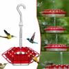 Hummingbird Feeder Hanging Red Hexagonal Hook Hummingbird Feeder Garden Bird Feeder