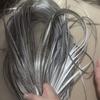30m 98ft Benzi de Ratan din Plastic Gri 8mm x 1.2mm pentru Proiecte de Masă și Scaun