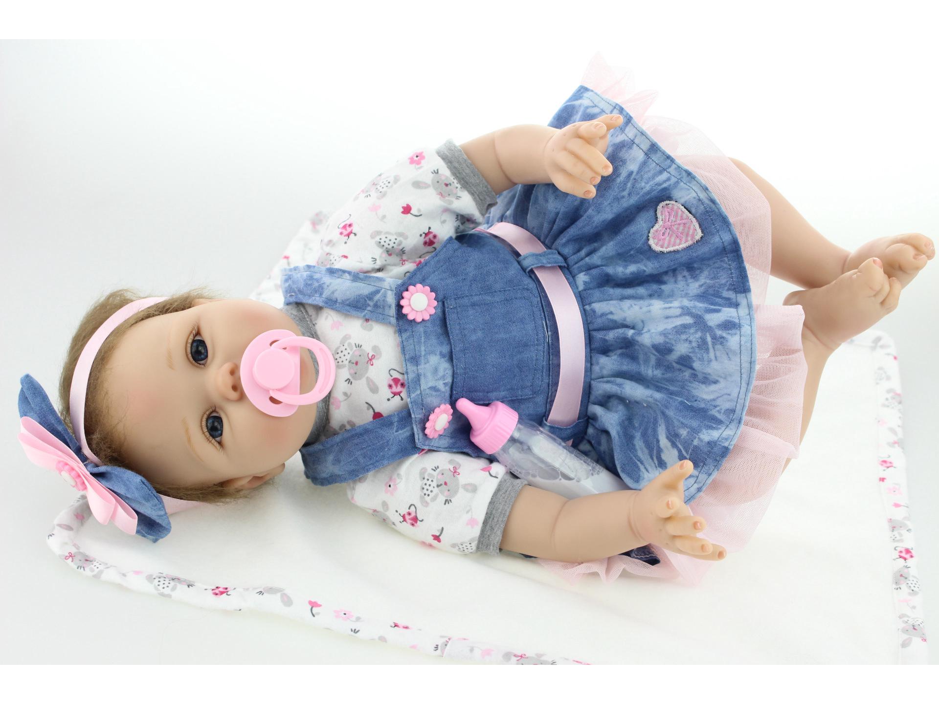 

NPK Реалистичная кукла-реборн для электронной коммерции 55 cm синий