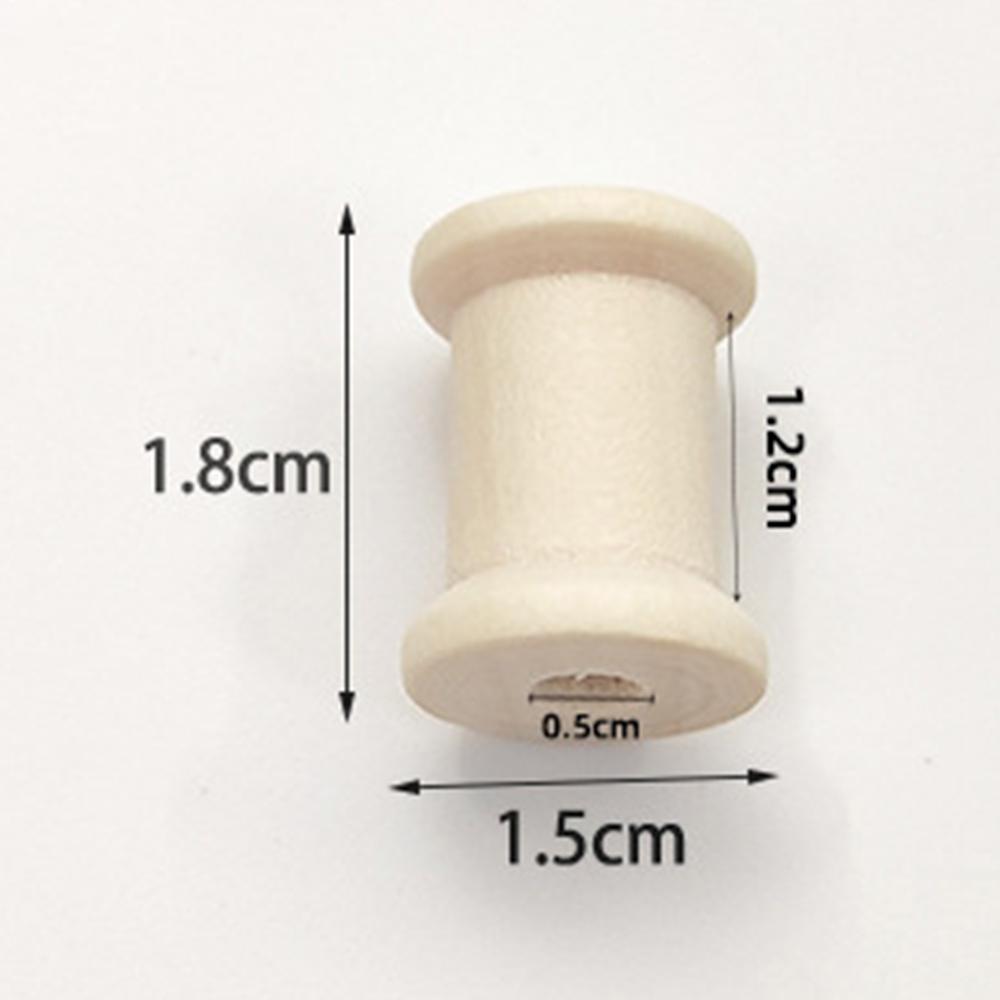 100/50/20/10/5 Pcs Wooden Bobbins Empty Thread Spools For Twine Wire Ribbons Reel Spool Sewing Accessories Tools DIY Wood Crafts