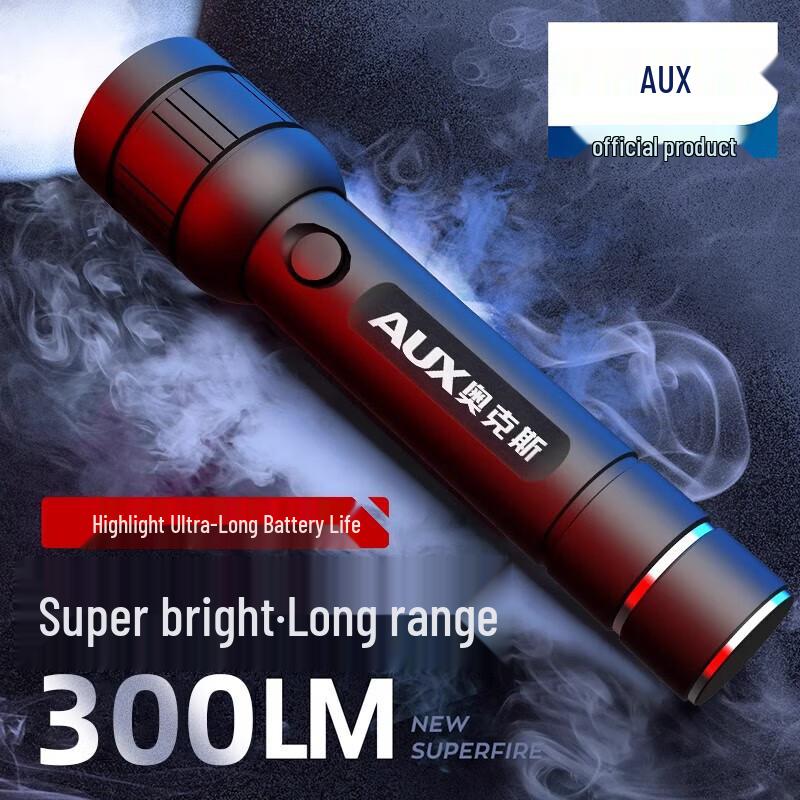 AUX Ultra-Bright Portable Zoom Flashlight
