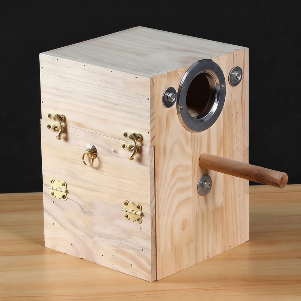 Premium Solid Pine Parrot Breeding House