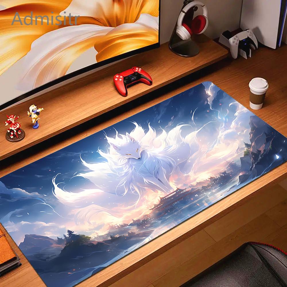Cartoon Fox XXL Mouse Pad Large Computer Game Accessories Cute Mousepads Gamer Professional High Quality Rubber Pads Desk Mat