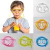 Verre à paille en plastique souple fantaisie, verres à paille réutilisables à faire soi-même, fournitures de bar, fête d'anniversaire pour enfants et bébés, verres à boisson