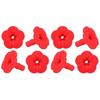 Red Push In Flower Inserts for Garden Drinkers, Soft Replacement Parts for Spare Bird Care Needs and Daily Use