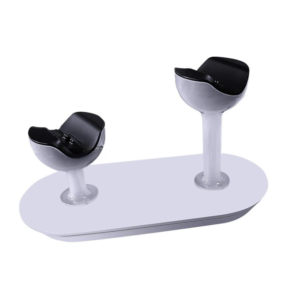 

Кронштейн для зарядки двух контроллеров, зарядная станция в форме винной кружки со светодиодным индикатором, выход PS5 C-типа 19.3*9*11.5cm белый