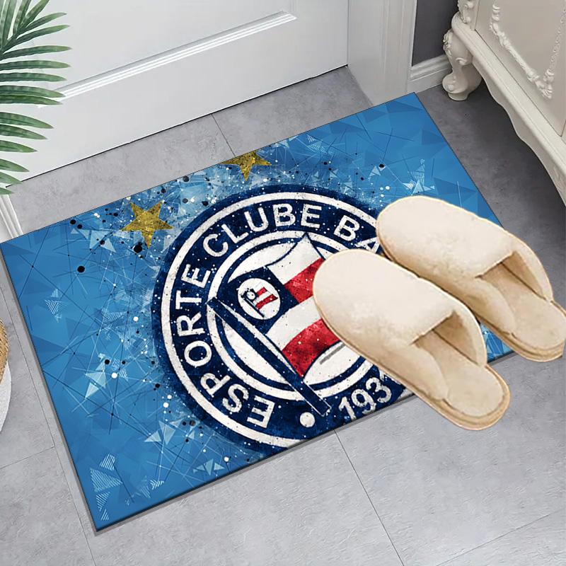 1PC Esporte Clube Bahia Rug Game Carpet, Floor Mat for Bedroom Living Room Entryway Rug, Home Decor Idea Gift for Christmas birthday