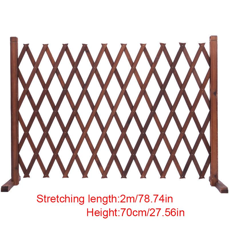 

1 шт. Устойчивая к гниению деревянная шпалера с колышками для грунта, расширяемый забор 0.7m