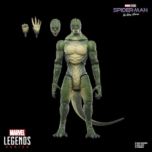 Hasbro Marvel Legends Series Lizard, Spider-Man: No Way Home Deluxe Collectible 7.5-inch Action Figure G0593, Authentic