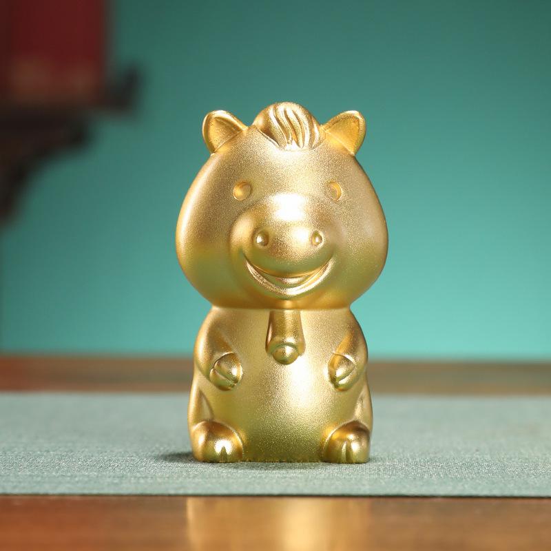 Brass Chinese Zodiac Figurines Gift Set: Rat, Ox, Tiger, Rabbit, Dragon, Snake, Horse, Sheep, Monkey, Rooster, Dog, Pig