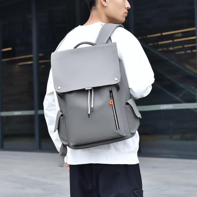 New Men's Versatile Backpack Lightweight Simple Large Capacity Travel Backpack Trend Casual Student Computer School Bag