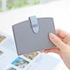 Nouveau Leather Card Holder (Deep Gray)