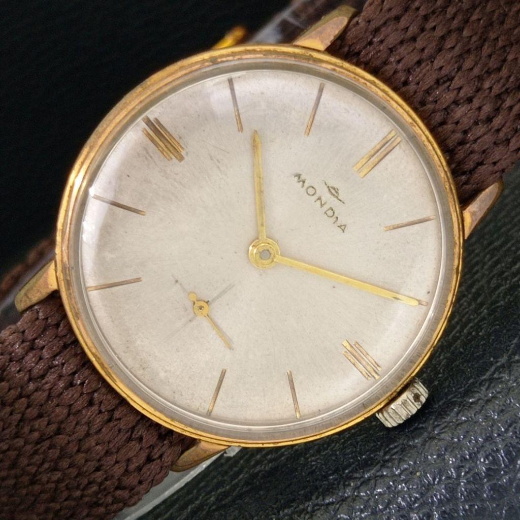 

ВИНТАЖНЫЕ МЕХАНИЧЕСКИЕ ШВЕЙЦАРСКИЕ МУЖСКИЕ ЧАСЫ MONDIA С ОРИГИНАЛЬНЫМ ЦИФЕРБЛАТОМ a700132-5 R201-a700132