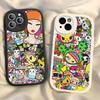 Japan T-Tokidokis Phone Case For iPhone 16 15 14 13 12 11 Pro Max Plus Soft Leather Cover