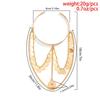 Exquisite Sequins Tassel Arm Chain Open Bangles for Women Sexy Boho Multi-layer Upper Arm Cuff Bracelet Wed Party Body Jewelry