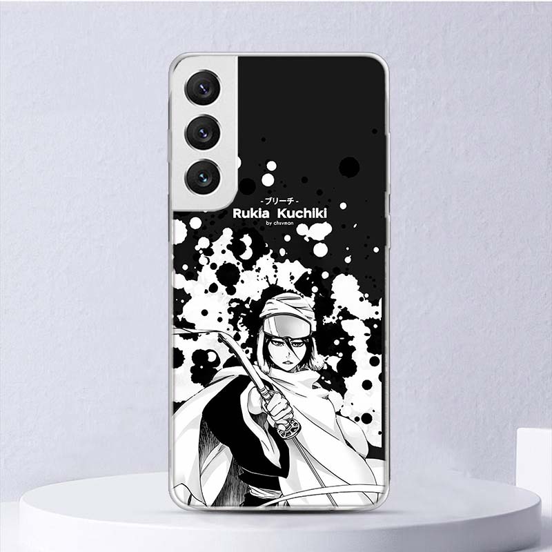 Bleach Kuchiki Rukia Soft Case For Samsung Galaxy S25 S24 S23 S22 Ultra Phone Cover S21 S20 FE S10 Plus S10E S25U Funda Coque