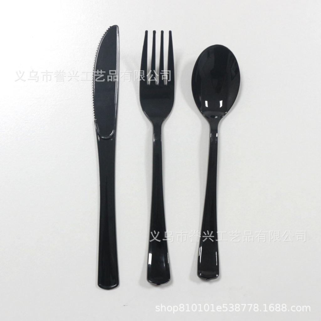 Disposable Knives, Forks And Spoons, Tableware, Spot Plastic Party Party Party Knives, Forks And Spoons, Color Foreign Trade Supply