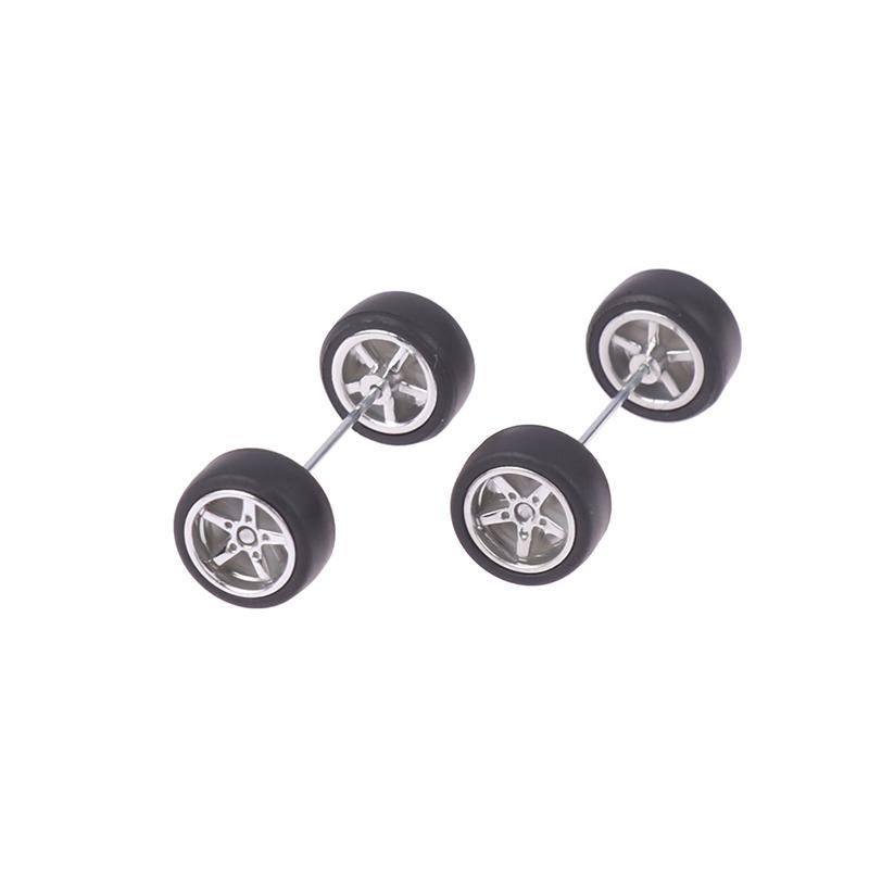 

1 набір іграшок для гоночних автомобілів своїми руками 1:64 Автомобільні колеса для гумових шин із модифікованою віссю моделі