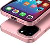 Case for iPhone 12 Pro Max - E.F.CONNECTION - Soft TPU Silicone - Tempered Glass - Pink - Shockproof