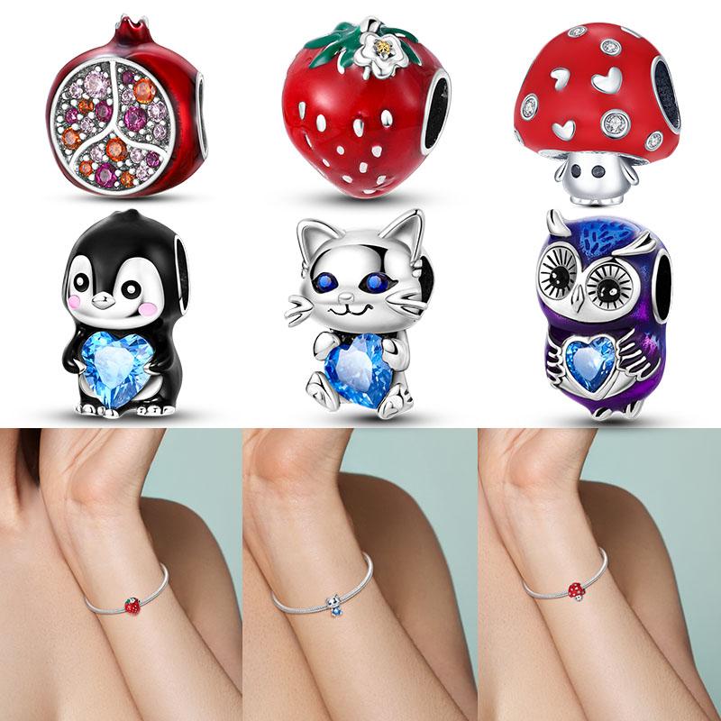 New 925 Silver Charm Bead Fit Original Bracelet Charms for Women Necklace DIY Jewelry Gift