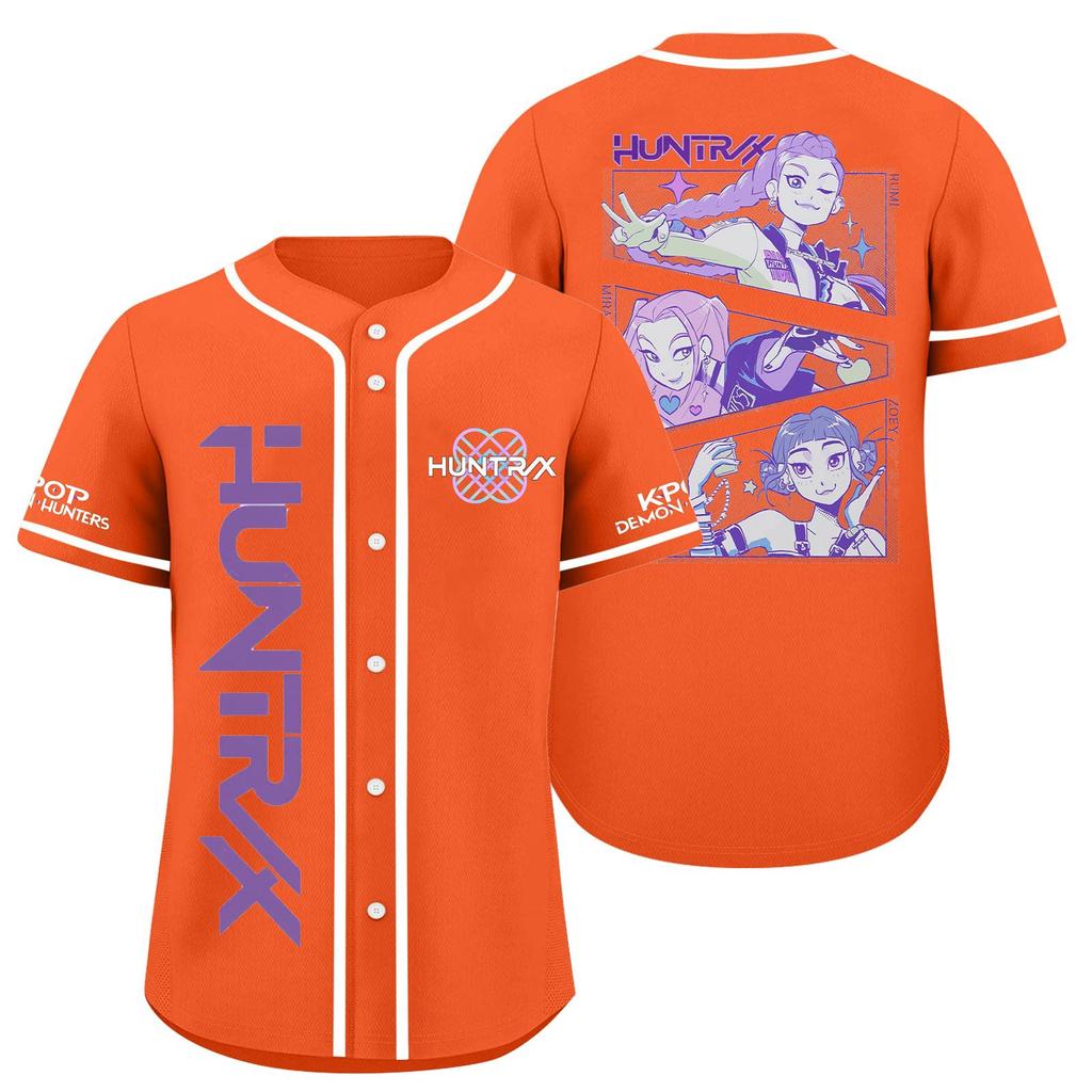 Children's Casual Cartoon Print Short-sleeved Baseball Jerseys Children's Sportswear Top