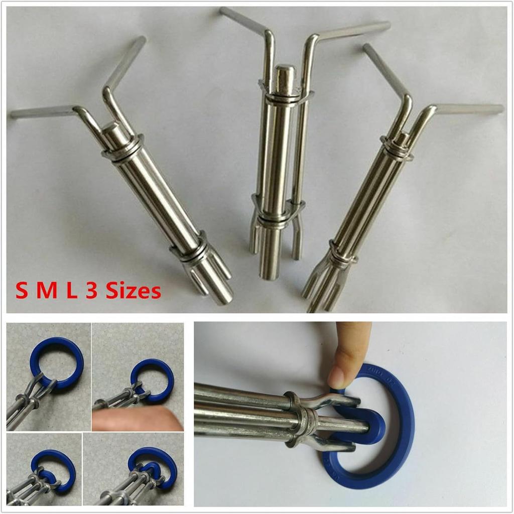 3 Pcs/Set Hydraulic Cylinder Piston Rod Seal Up U-Cup Installation Tool Auto Accessories Bucket Internial O-Rings Rebuild Installtion Tools Kit