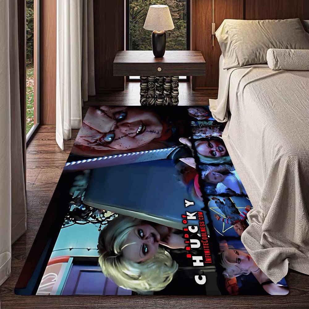 Horror Doll Chucky Cartoon Entrance Door Mat Nordic Style Home Doormat Bathroom-Toilet Mats Bedroom Hotel Decor Mat