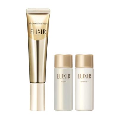 ELIXIR Enriched Drink Wrinkle Cream S Limitiertes Set aLE Set Produkt [Quasi-Medikament] 15g+18mL+18mL