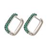 Hoop earrings gold color silver color small hoop earrings crystal women rainbow earrings Fashion jewelry wholesale VE144