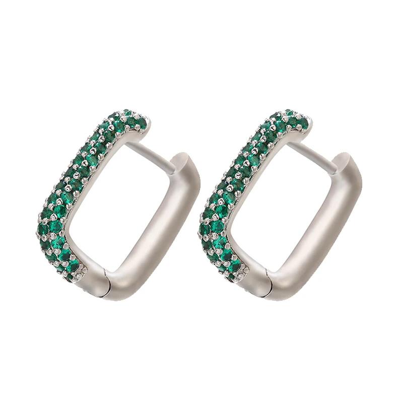 Hoop earrings gold color silver color small hoop earrings crystal women rainbow earrings Fashion jewelry wholesale VE144