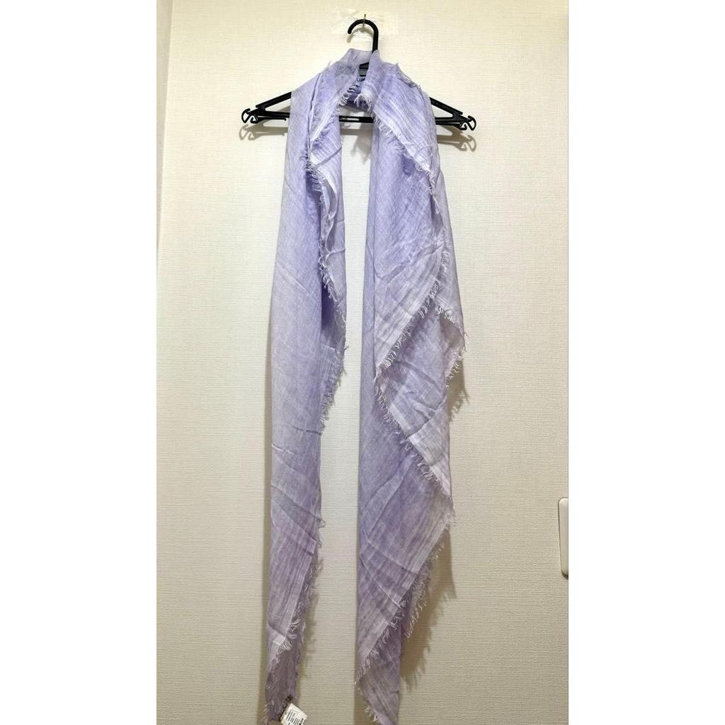 Used New with tags Faliero Sarti Stole Jur Modal Cashmere Purple Made in Italy