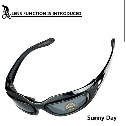 AiO JAPAN Daisy C5 Polarized Military Sunglasses, Set of 4, Shooting Glasses, Airsoft, Outdoor, UV Protection