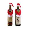Christmas Bottle Wrap With Nonwoven Fabric Scarf And Hat For Home Holiday Display