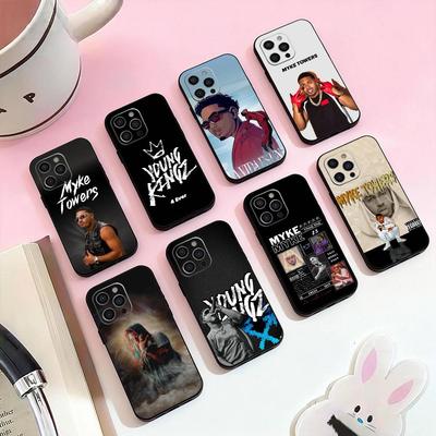 M-Myke Towers Ganga   Phone Case For iPhone 17,16,15,14,13,12,11 Plus,Pro Max,Soft Silicone Black Cover