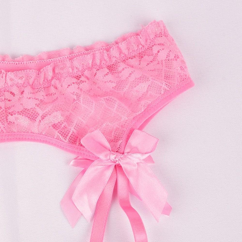 Bow Suspender Belt Adjustable Straps Garters for Stockings Elegant Lace Garter Belt  Intimate Wear