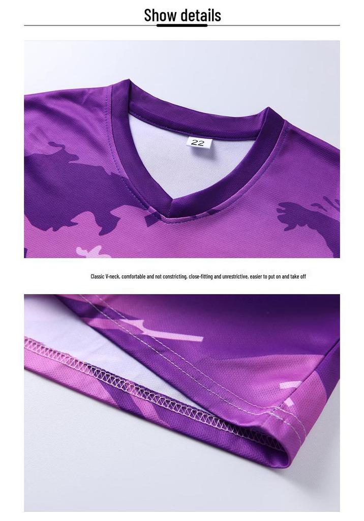 Kids' Quick-Dry Soccer Kit: Boys & Girls Youth Team Training Jersey