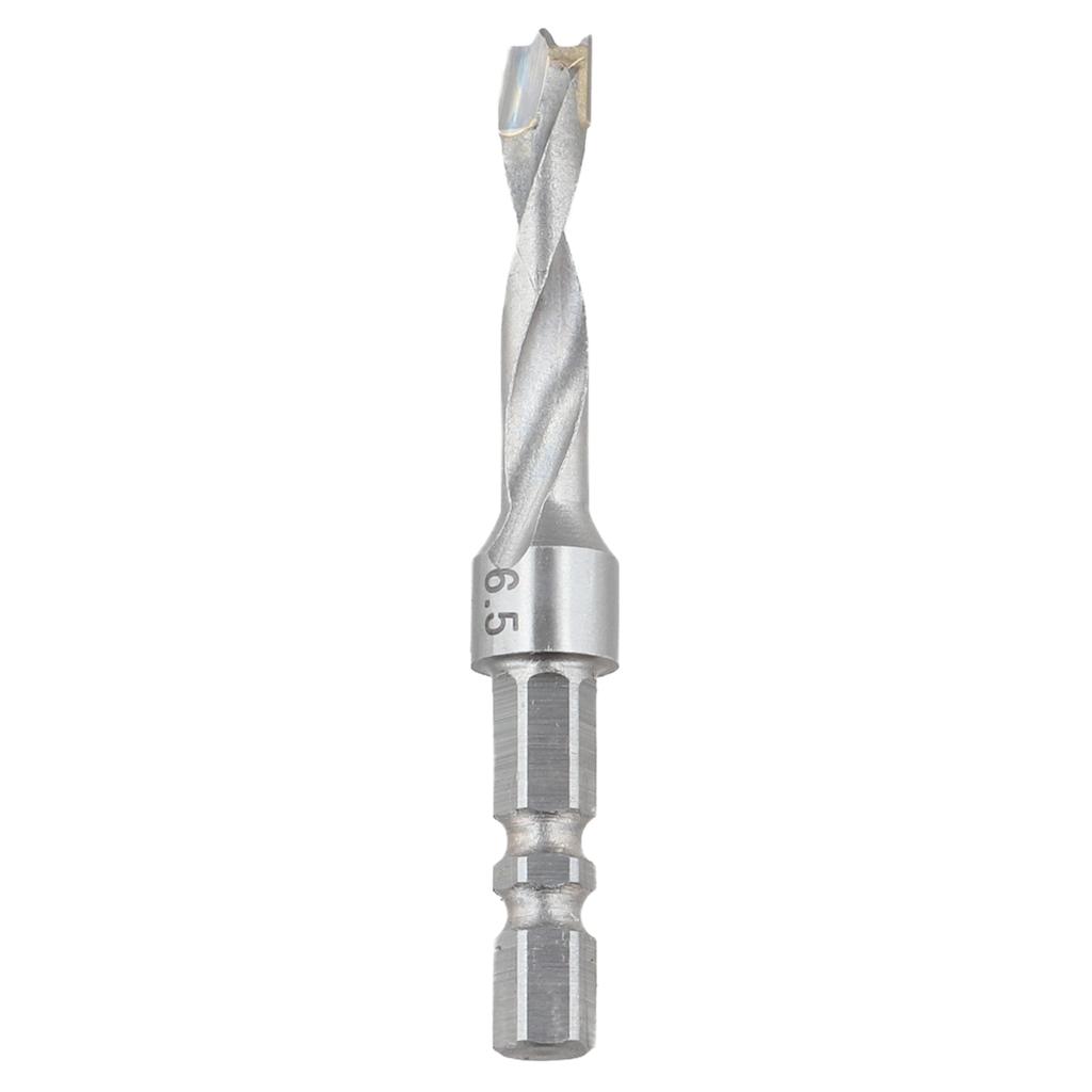 Hexagonal Handle Drill Bit for Woodworking and Construction Enhanced Efficiency with Three Pointed Two Edge Design