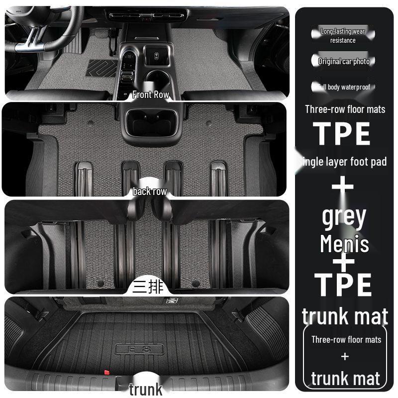 Lynk & Co 900 TPE Floor Mats 2025: Full Coverage Decorative Interior Car Accessories