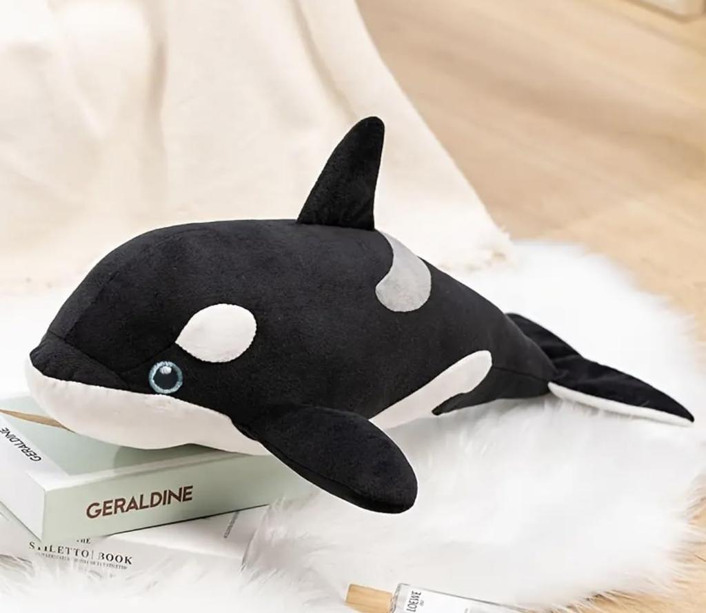 Killer Whale Plush Body Cute Orca Decorative Gift Toy, Pillow, Toy, Ornament,