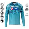 Mens Quick-Dry UV Protection Fishing Shirt Long Sleeve Outdoor Performance Top Summer Sports